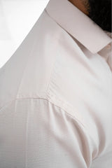 Light Peach Formal Cotton Shirt