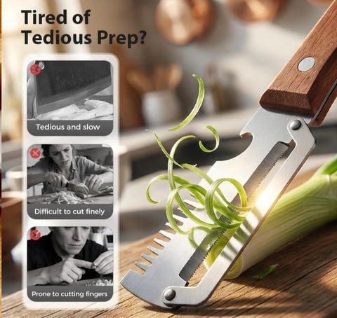 Premium Vegetable Peeler with Wooden Handle and Bottle Opener