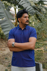 Imported Dry-Fit Polo - Shining Blue
