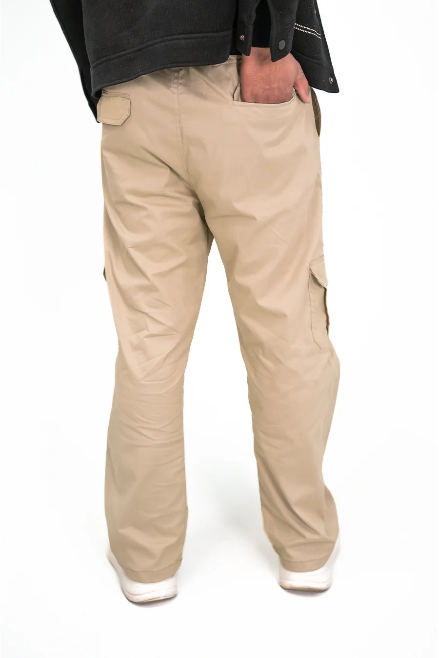 Beige Baggy Trouser