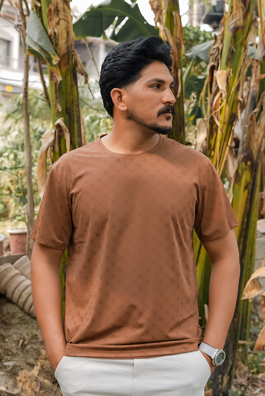 Imported Dry-Fit Tee - Camel