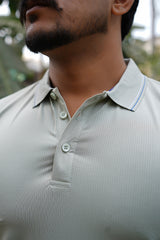 Imported Dry-Fit Polo - Mid Grey