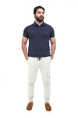 Light Beige Cargo Trouser - Gripped Fit