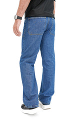 Loose Fit Patch Pocket Denim