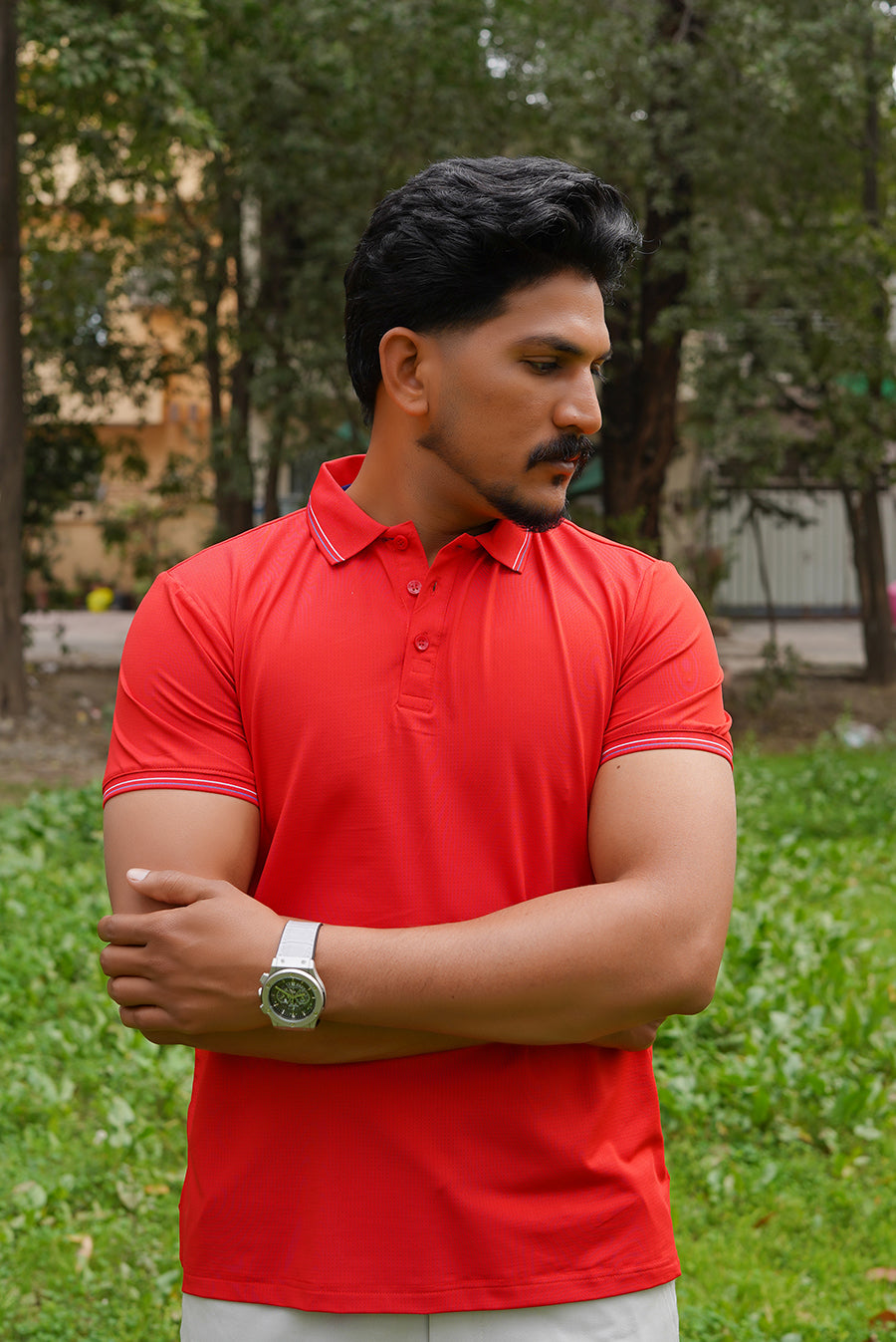 Imported Dry-Fit Polo - Red