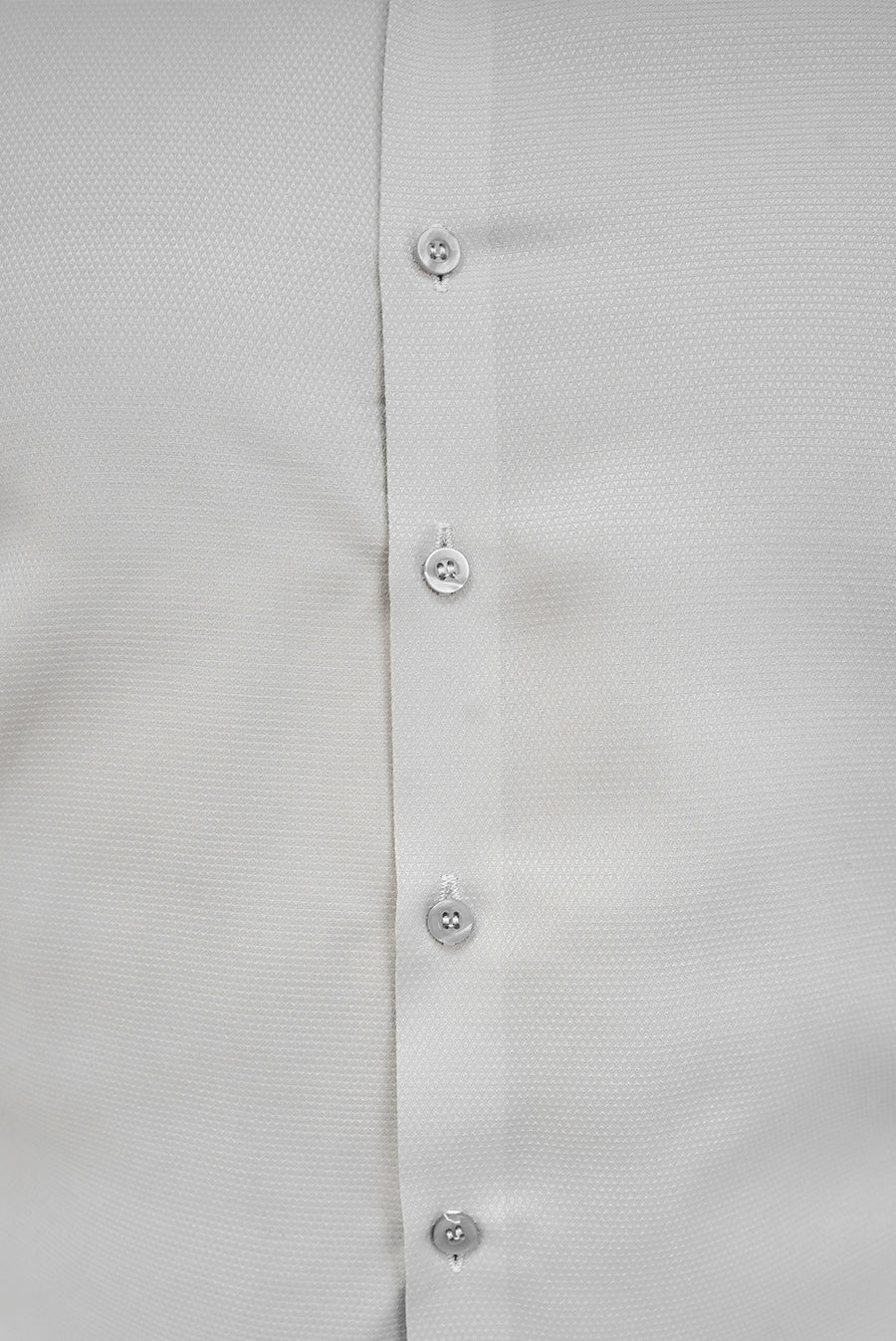 Grey Textured Formal Cotton Shirt