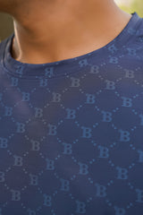 Imported Dry-Fit Tee - Mid Blue