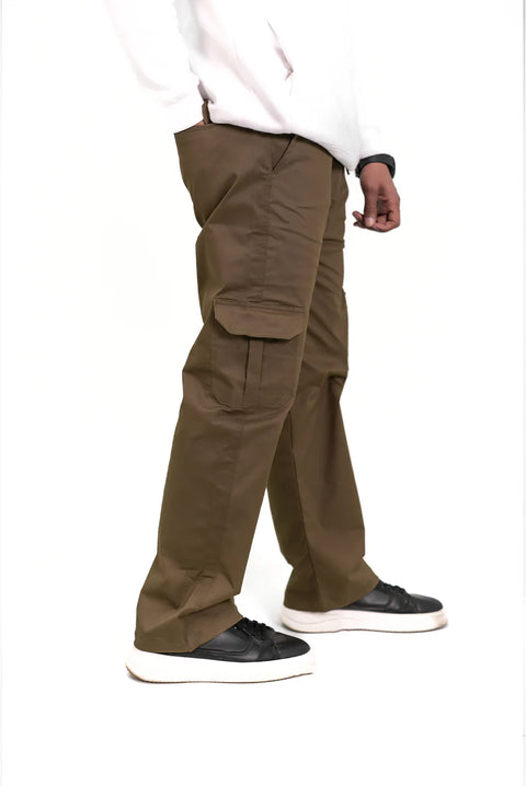 Brown Baggy Trouser — Relaxed Streetwear Fit | Premium Cotton Blend
