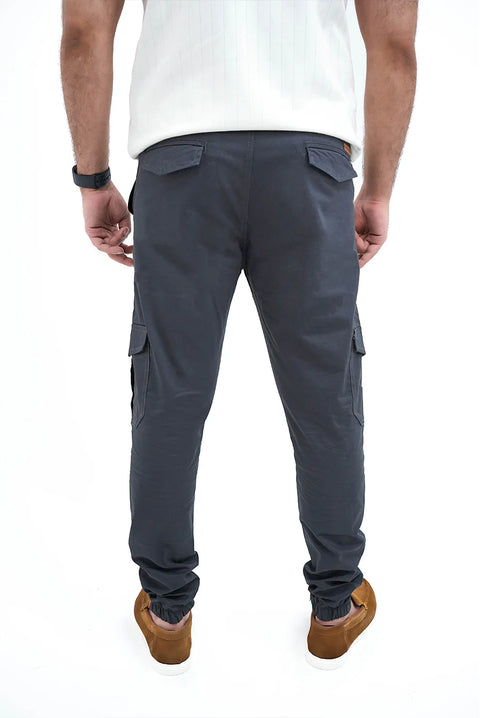 Dark Grey Loose Fit Trouser — Wide Streetwear Cut | Premium Cotton Blend