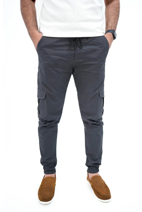 Dark Grey Loose Fit Trouser — Wide Streetwear Cut | Premium Cotton Blend