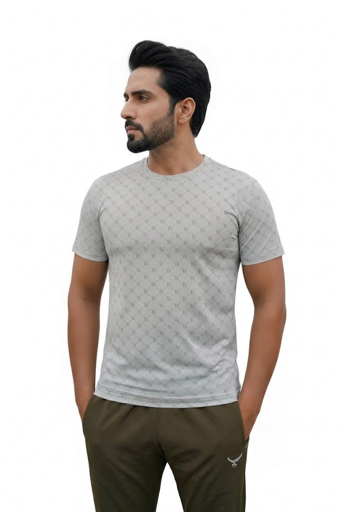 Imported Dry-Fit Tee - Mid Grey