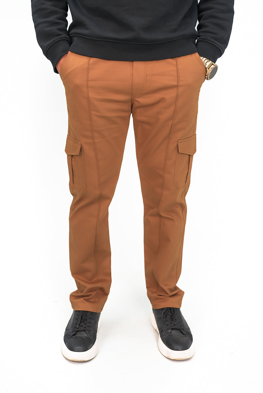 Orange Loose fit Trouser
