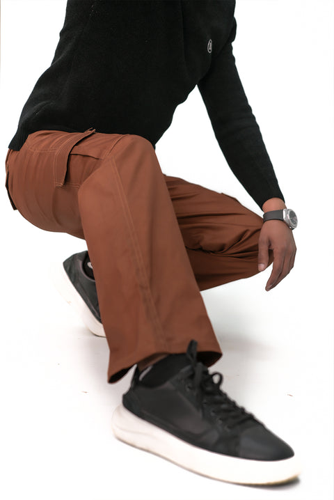 Orange Baggy Trouser — Relaxed Streetwear Fit | Premium Cotton Blend