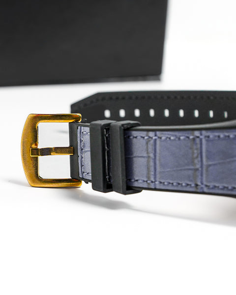 Davinci Blue Dial Watch — Diamond-Set Body | Statement Timepiece
