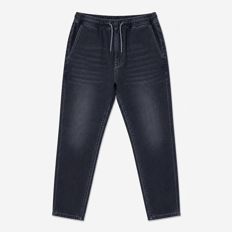 Denim Joggers — Dark Navy