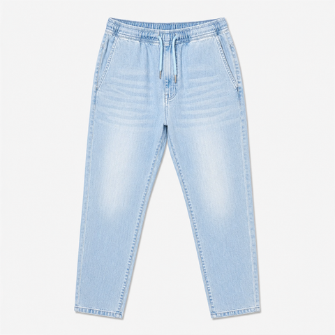 Denim Joggers — Light Ash Blue