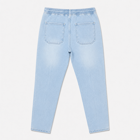 Denim Joggers — Light Ash Blue