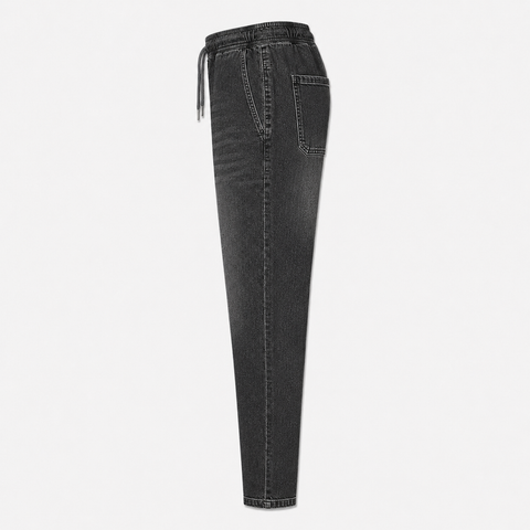 Denim Joggers — Charcoal Grey