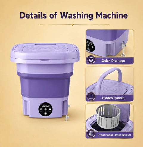 Portable Mini Washing Machine 11L