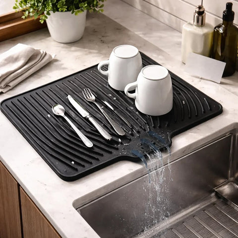 Anti-Slip Silicone Dish Drainer Mat