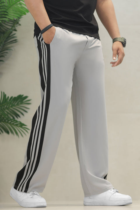 Adds Straight Side Lining Loose Baggy Trouser