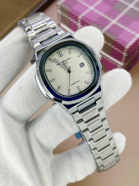 Patek Beige Dial Watch — Soft Sophistication | 1-Year Warranty