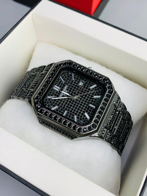 Patek Black Diamond Watch — Full Ice-Out | Ultimate Power Statement