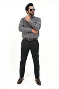 Black Check Formal Cotton Shirt