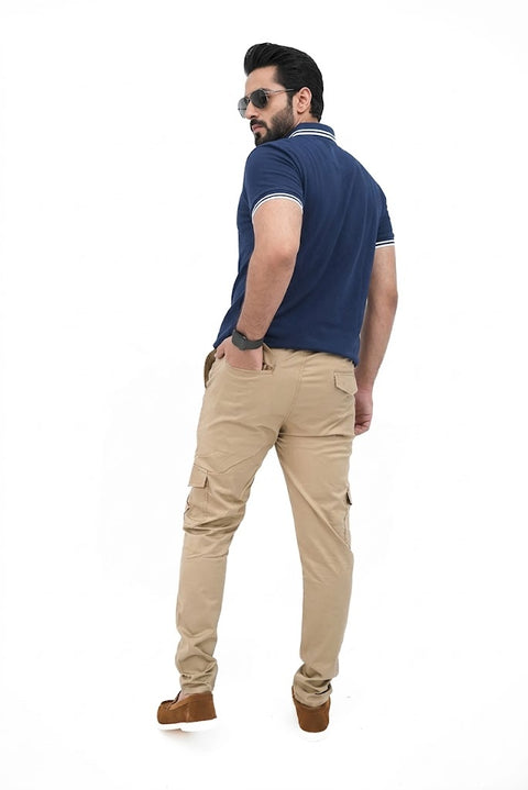 Skin Brown Cargo Trouser — Gripped & Straight Fit | 100% Cotton