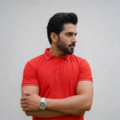 Imported Dry-Fit Polo - Red