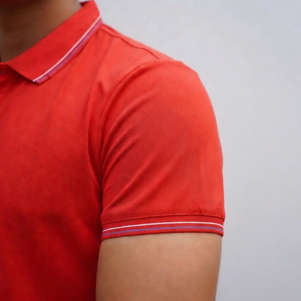 Imported Dry-Fit Polo - Red