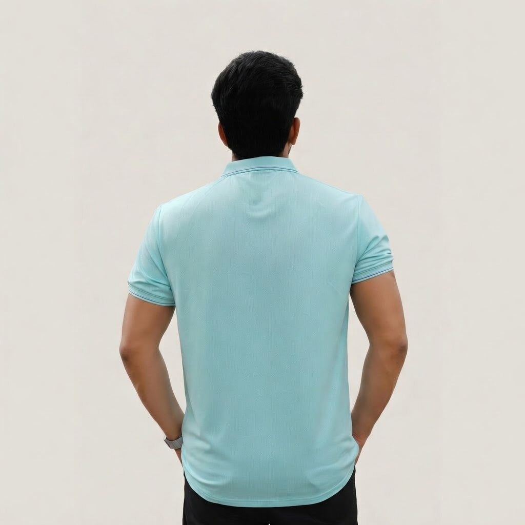 Imported Dry-Fit Polo - Cyan