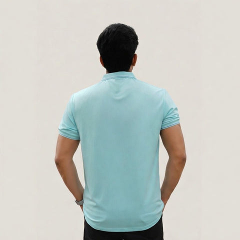 Imported Dry-Fit Polo - Cyan