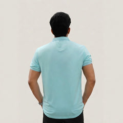 Imported Dry-Fit Polo - Cyan