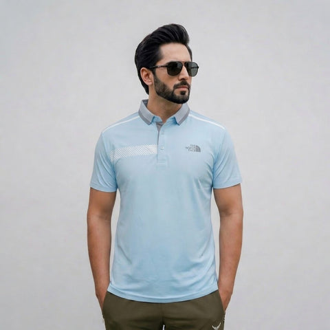 Imported Dry-Fit Polo - Sky Blue