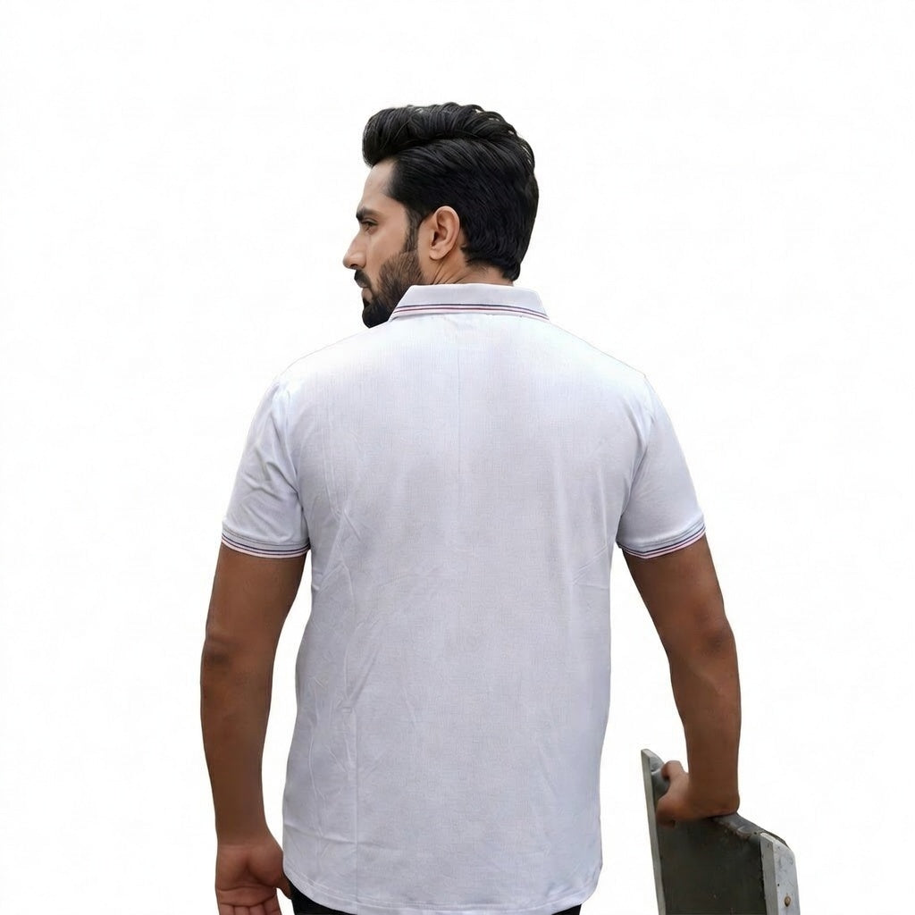 Imported Dry-Fit Polo - White