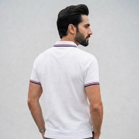Imported Dry-Fit Polo - White
