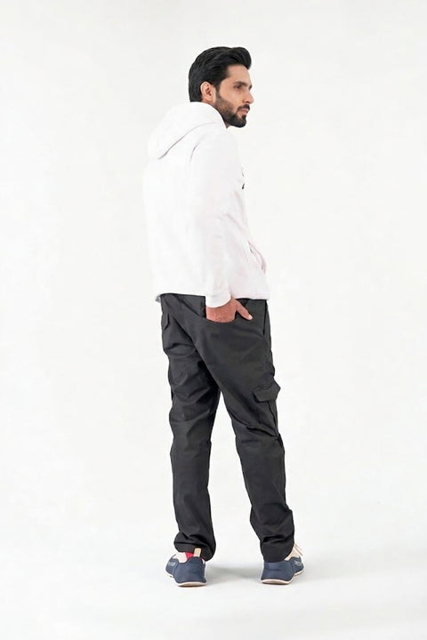 Black Loose Fit Trouser — Wide Streetwear Cut | Premium Cotton Blend