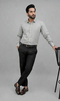 Grey Formal Cotton Shirt