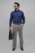 Navy Blue Formal Cotton Shirt