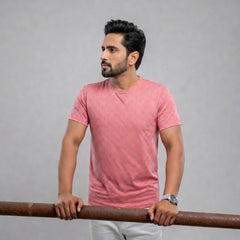 Imported Dry-Fit Tee - Baby Pink