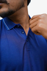 Imported Dry-Fit Polo - Shining Blue
