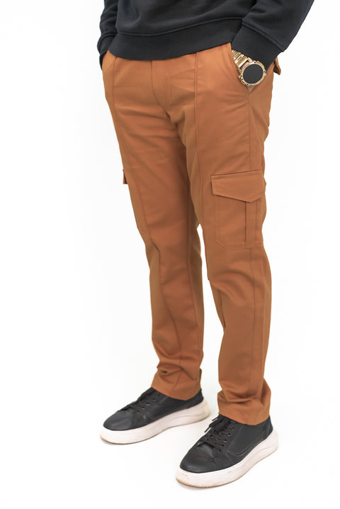 Orange Loose Fit Trouser — Wide Streetwear Cut | Premium Cotton Blend