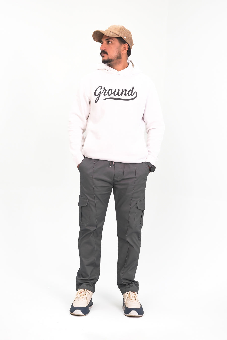 Shining Grey Loose fit Trouser